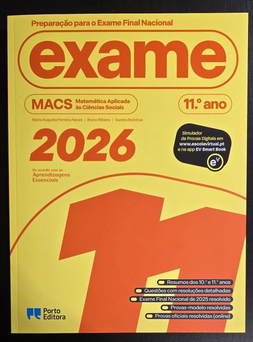 Exame MACS 11⁰Ano - Livro de Preparação 2026 - [A ESTREAR]