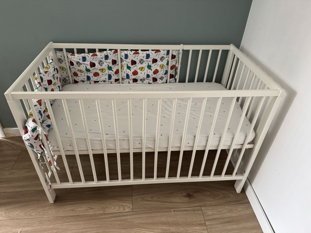 Łóżeczko Gulliver Ikea z materacem