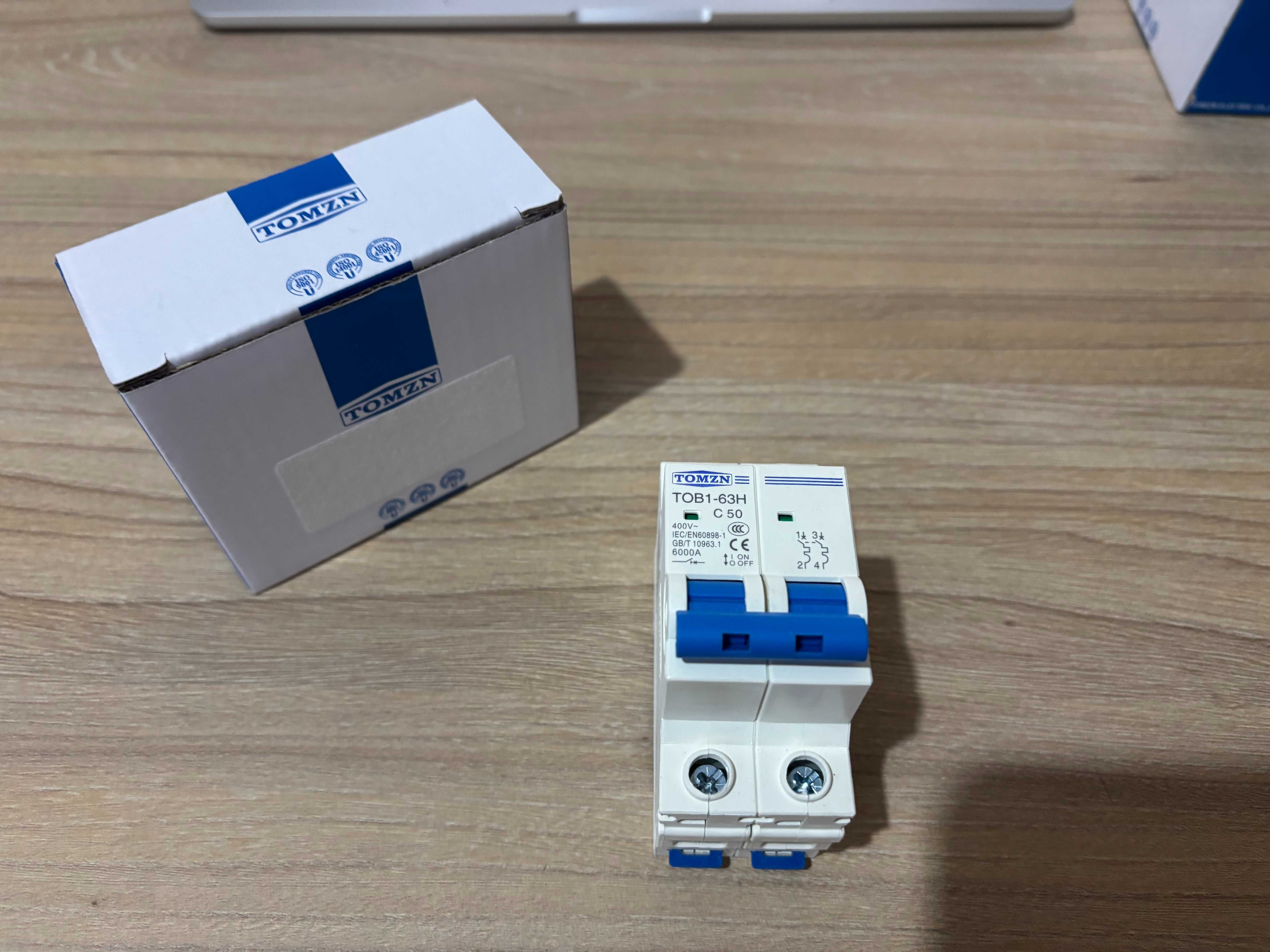 TOMZN TOB1-63H 2P 50A AC автомат выключатель переменного тока