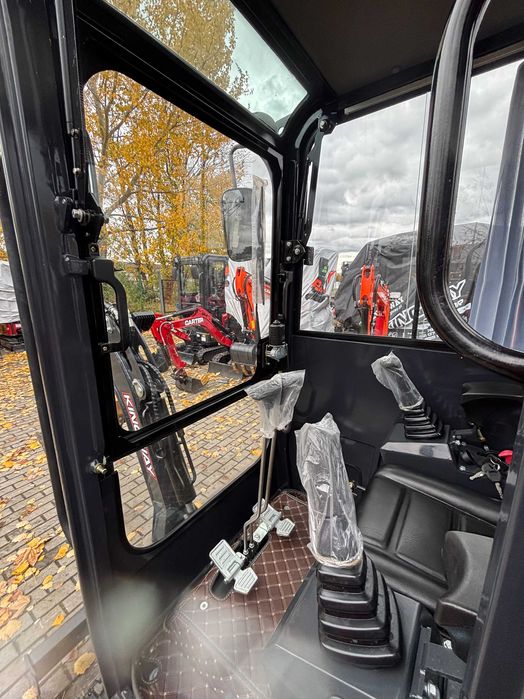 Nowa minikoparka Kingway S15K z kabiną + 3 łyżki gratis 1500kg 3 cyl.