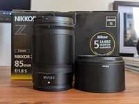 Nikkor Z 85mm f/1.8 S – Como nova + Garantia