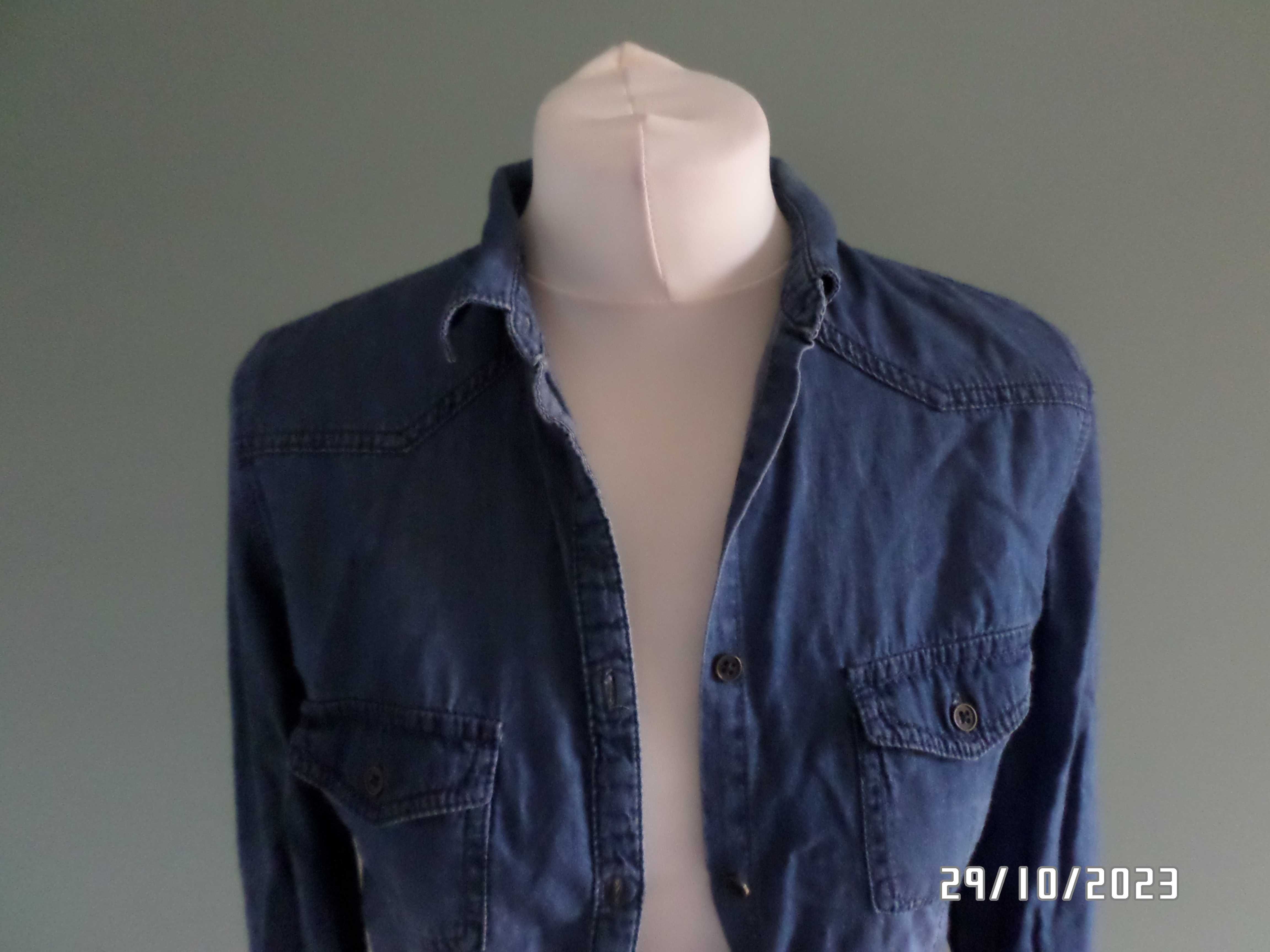 bluzka koszulowa -jeans-CROPP-rozmiar-S-26