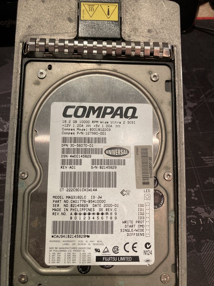 Dyski Compaq SCSI 18.2GB 10000RPM z ramka