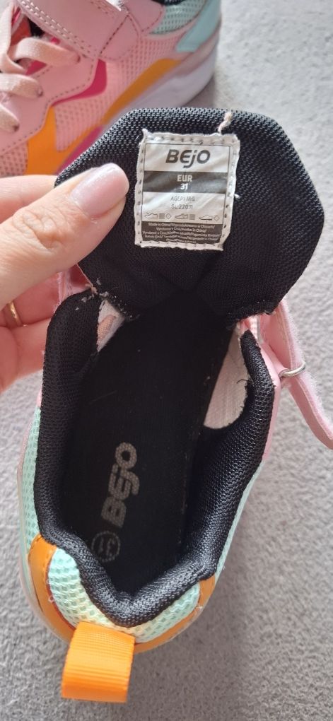 Buty sportowe BEjO dziewczęce dziewczynki rozmiar 31