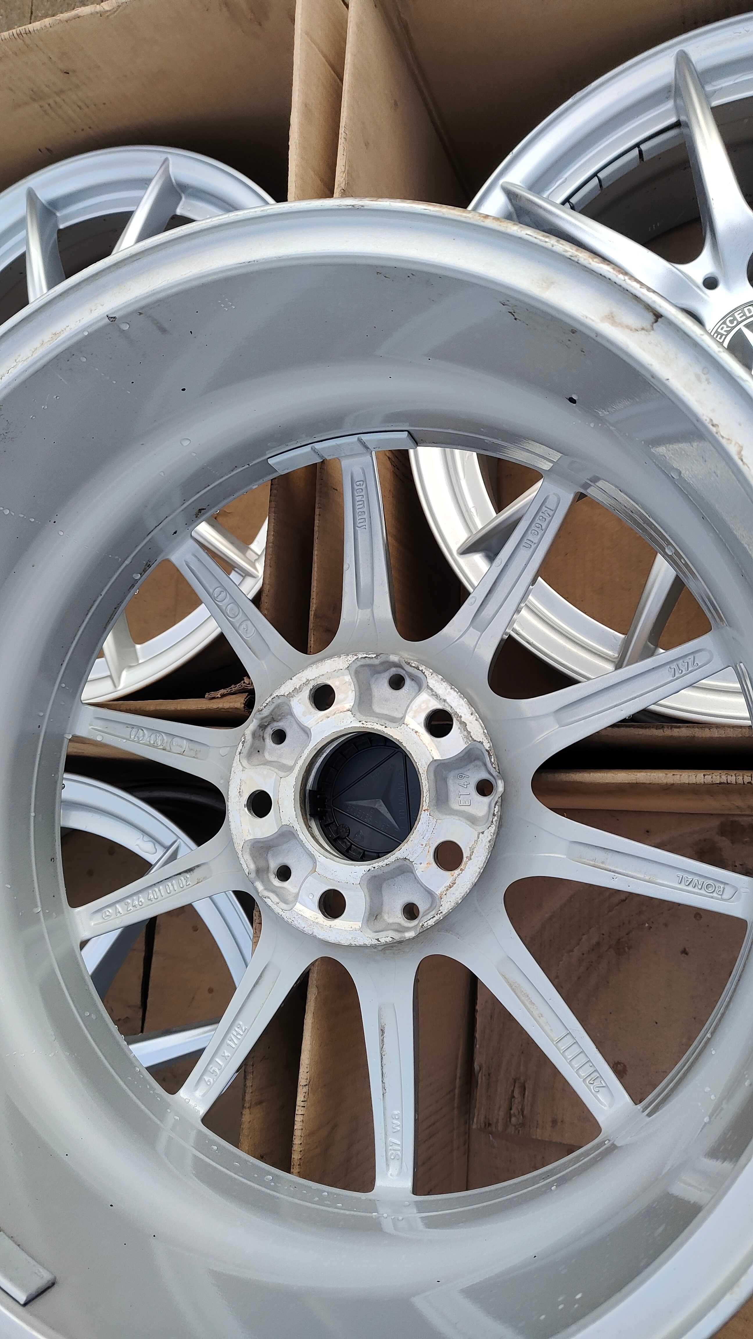 Oryginalne Felgi Aluminiowe Mercedes A B Klasa 17 5x112 6,5J ET49