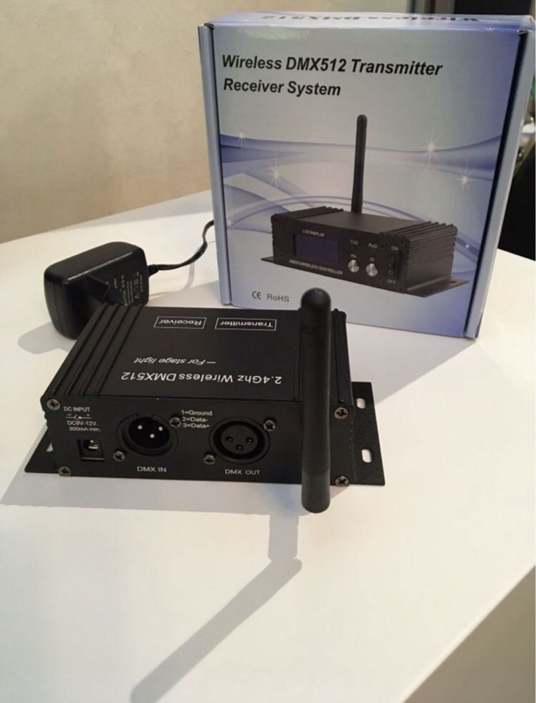 Безпровідний радіодатчик Dmx 512 transmitter 2.4Ghz(beam,wash,led par)