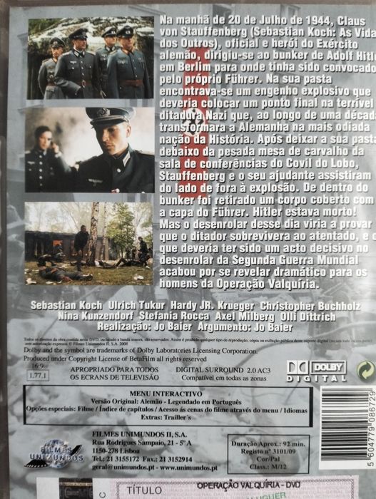 DVD Operação Valquíria