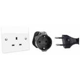 Adapter podróżny przejściówka angielska UK gniazdo EU Anglia Polska