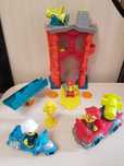 Play Doh  пожарная  станция машина полицейский мотоциклист Халк