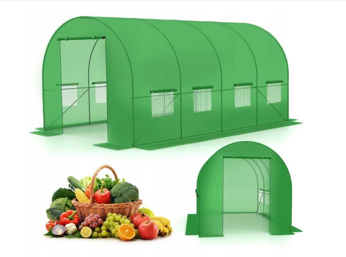 Парник садовий тунель теплиця 4x2,5x2 м Dollo Garden для розсади