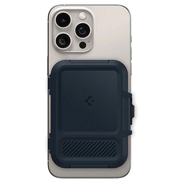 Etui Spigen Lock Fit MagSafe na karty - granatowy