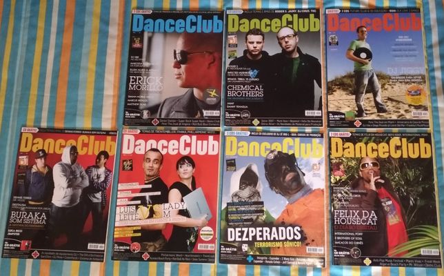 Revistas Dance Club - 118, 120, 121, 122, 123, 124, 125