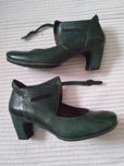 Think! , buty damskie , 40.5 , skórzane, oliwkowy ciemny, BDB