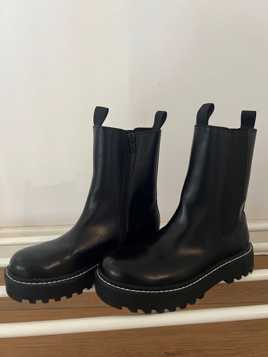 Czarne sztyblety H&M 36