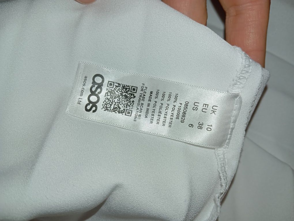 Tunika sukienka biała Asos M 38