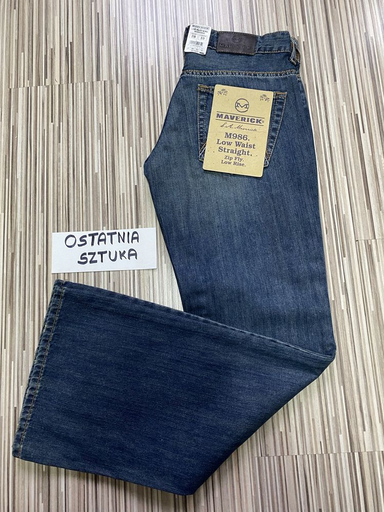Spodnie damskie jeans dzwony 28/33 pas 74 cm Maverick Lee nowe