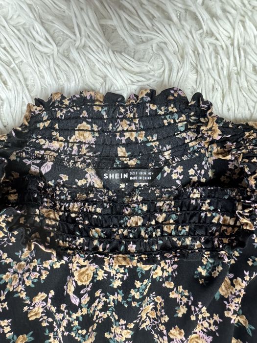 Плаття міді з резинкою на талії Shein