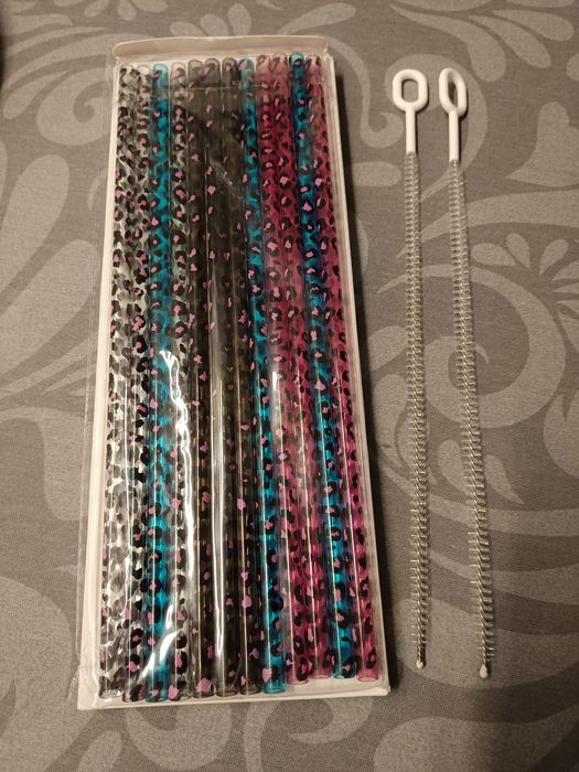 Conjunto de 12 palhinhas