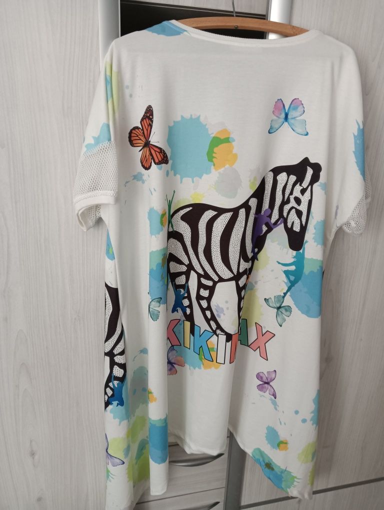 Tunika WAWA oversize 46/48/50, wiosenna, letnia