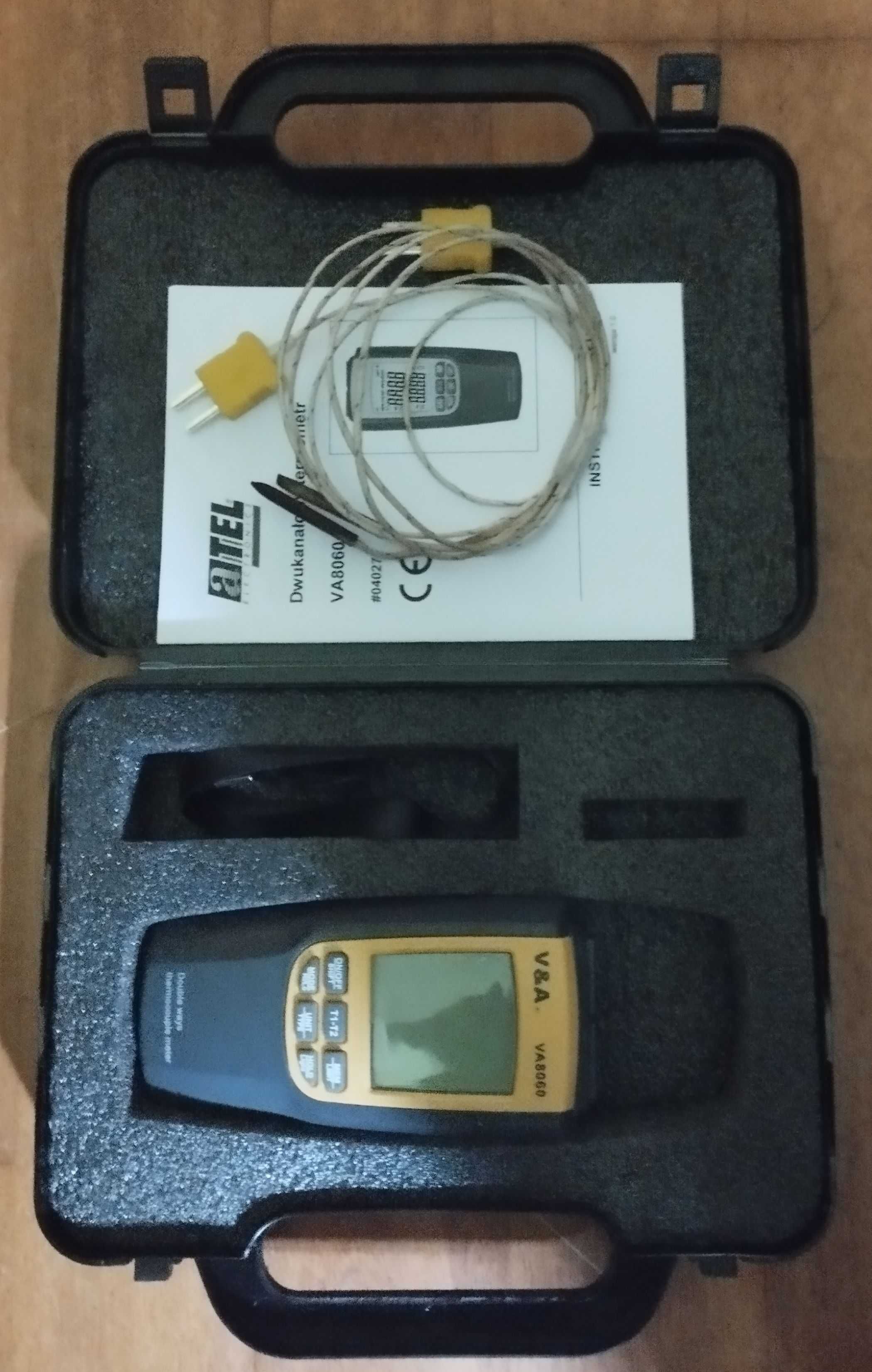 Profesjonalny termometr dwukanałowy VA8060