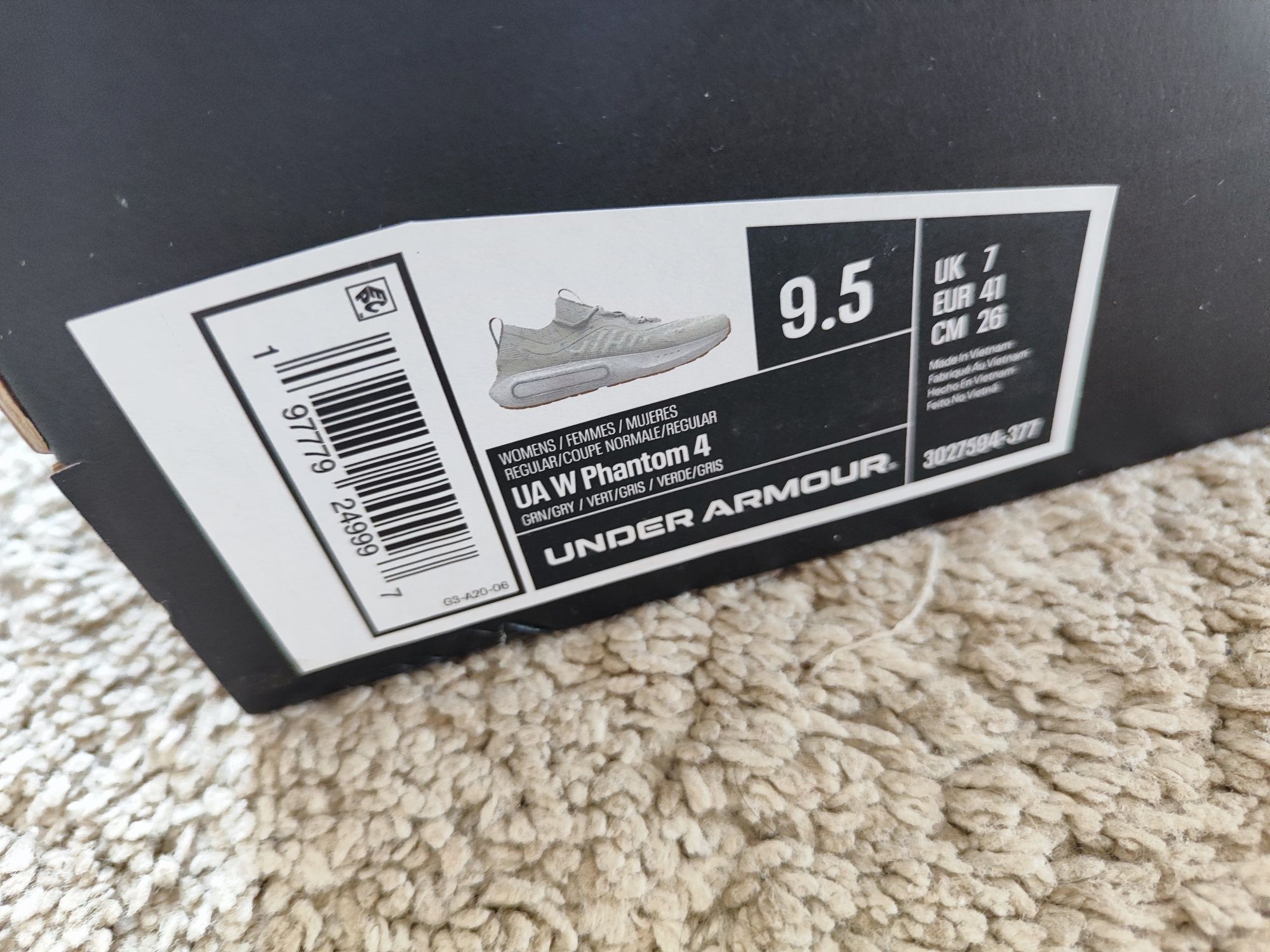 Sportowe buty adidasy Under Armour Phantom 4 miętowe 41