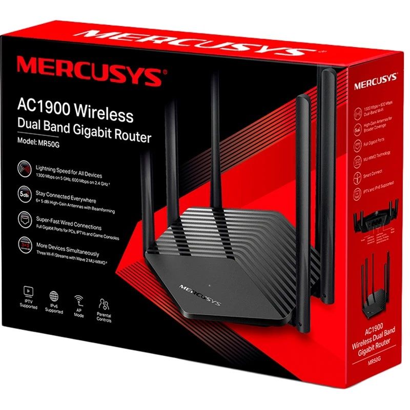 Гігабітний  Wi-Fi роутер Mercusys MR50G