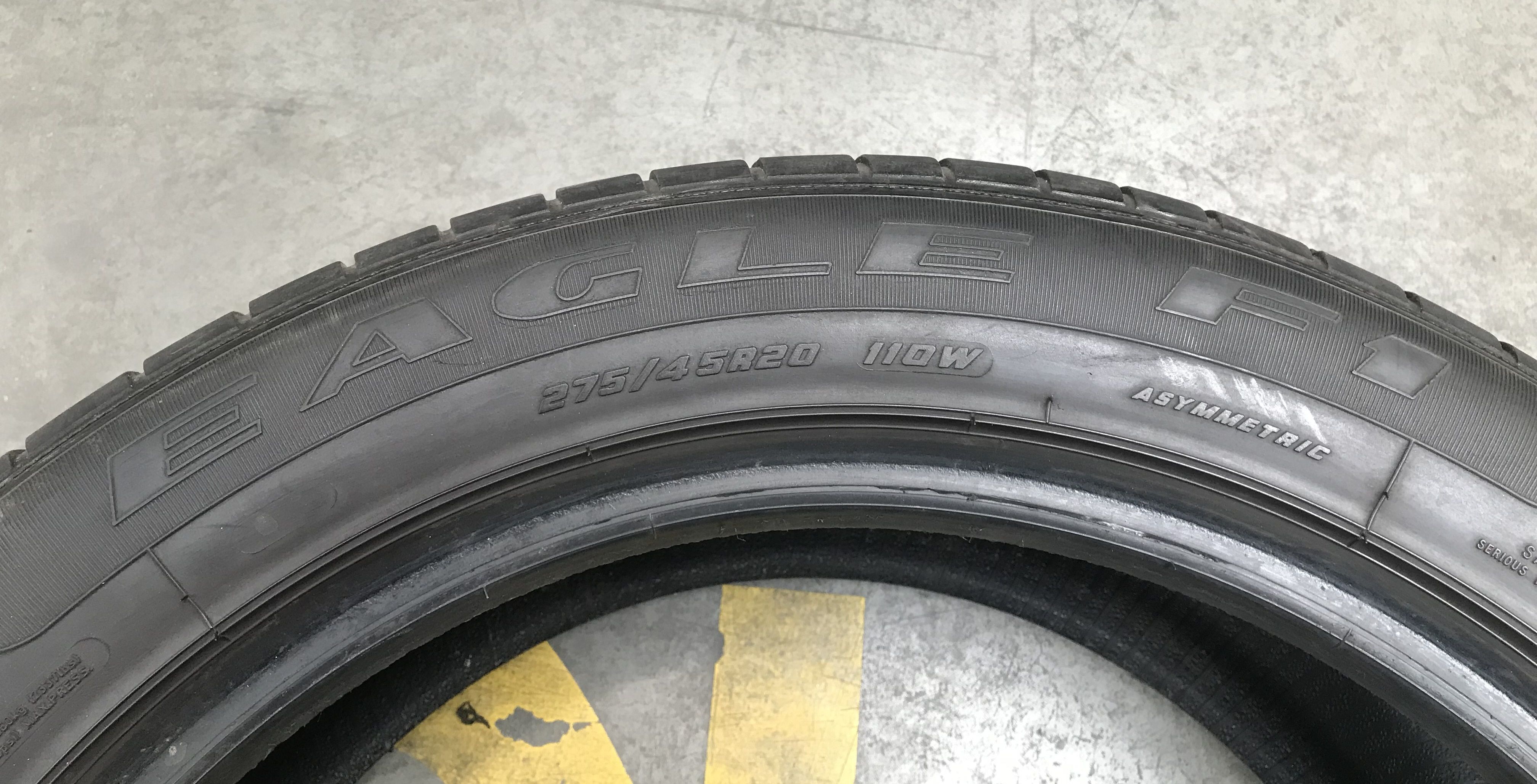 Opona używana letnia 275/45R20 110W Goodyear Eagle F1 4x4 SUV FR XL