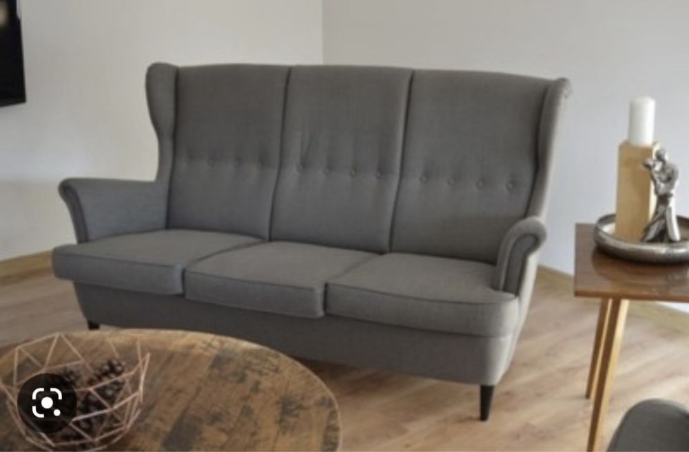 Szara sofa ikea sofa