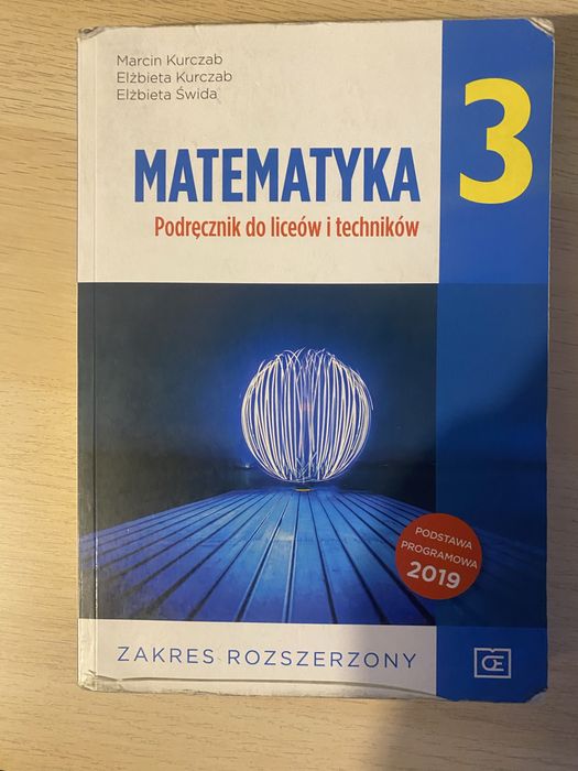 Podrecznik Matematyka rozszerzona klasa 3 Liceum 2019 Pazdro