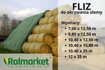 Fliz do okrywania stogu słomy siana 10,4x15,8m okrywowy pryzmy PŁOCK