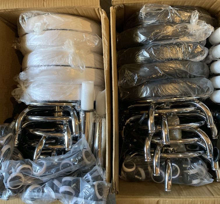 Стілець майстра (стул мастера) без спинки на коліщатках (чорний)