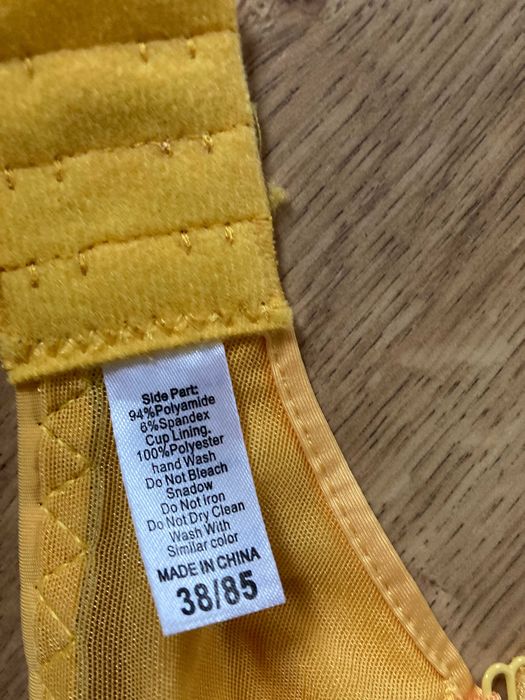 Biustonosz bezszwowy. Kolor ŻÓŁTY