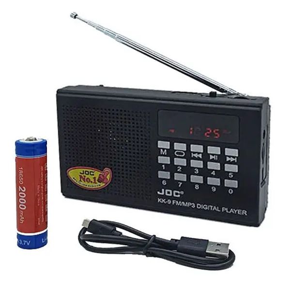 Радіо JOC KK-9 FM, Bluetooth, USB, SD-card, Li-Ion battery