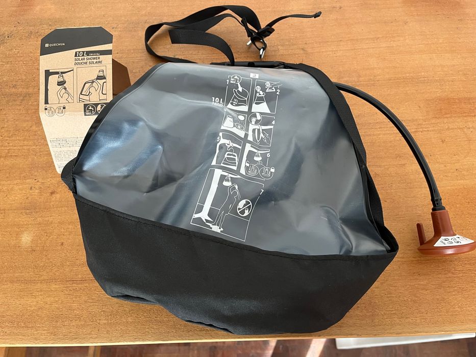 Chuveiro solar campismo