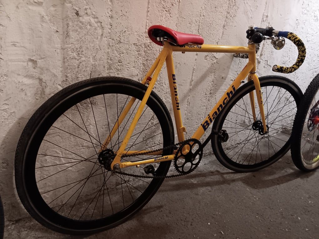 Rower BIANCHI ostre koło, fixed gear, szosa, zamiana