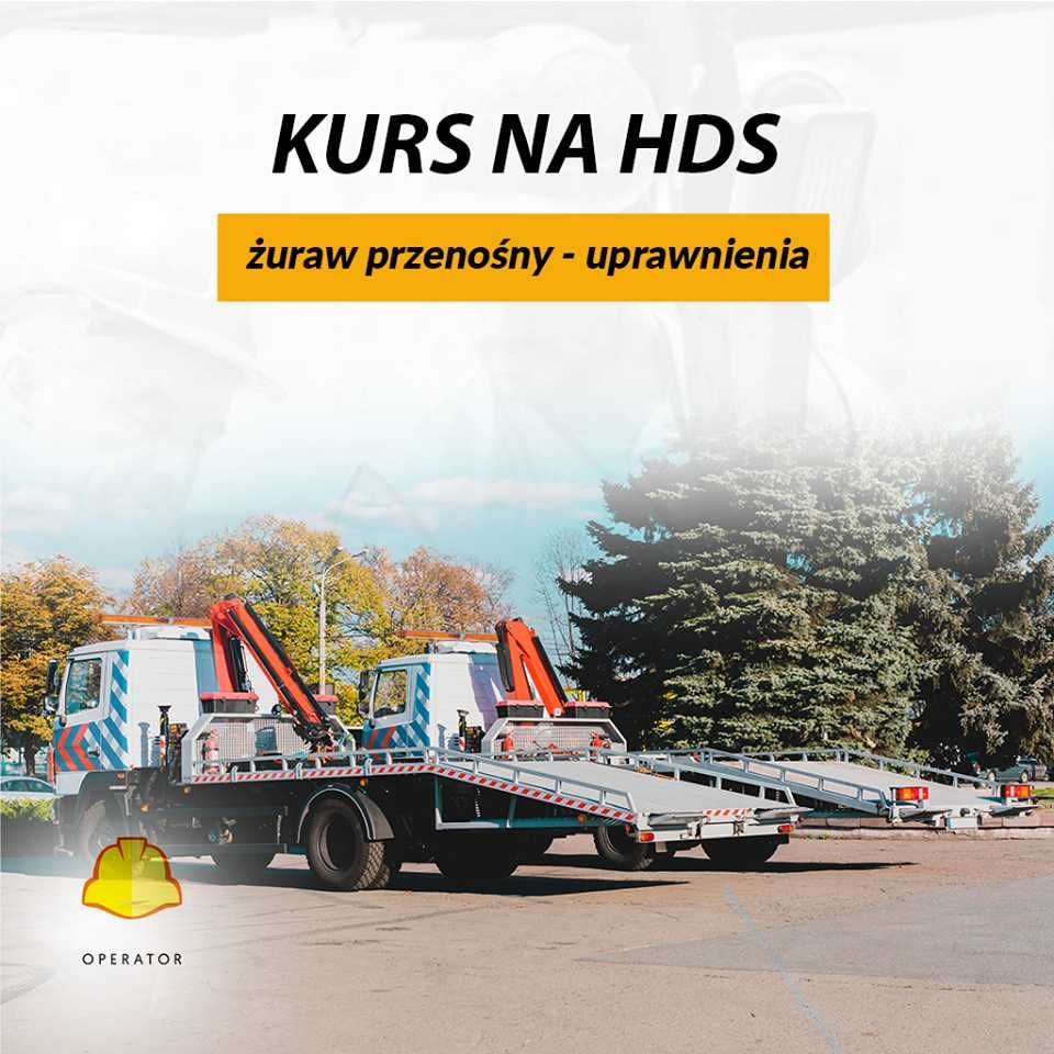 Kurs UDT koparki ładowarki wózek widłowy HDS podesty suwnice ADR walce