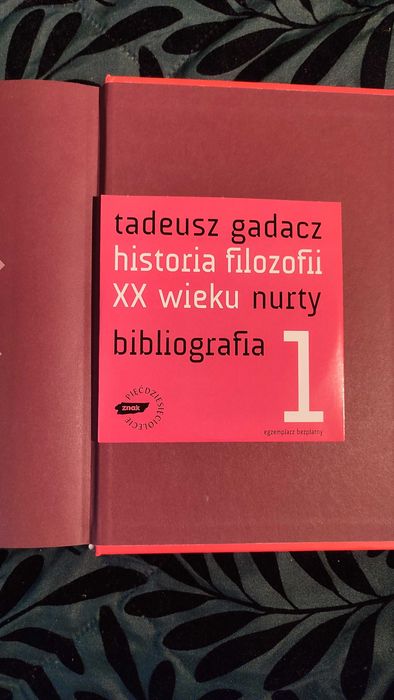 Tadeusz Gadacz historia filozofii XX wieku nurty tom 1 CD