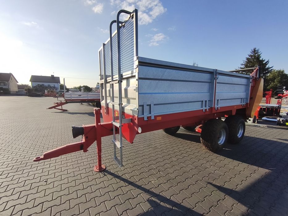 Rozrzutnik obornika 8 ton RolTrans poziomy 2xślimak, tandem, nowy