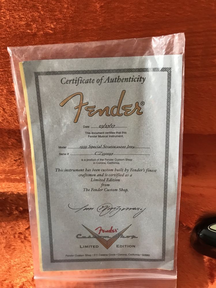 Fender Custom Shop '59 Special Stratocaster Jrny