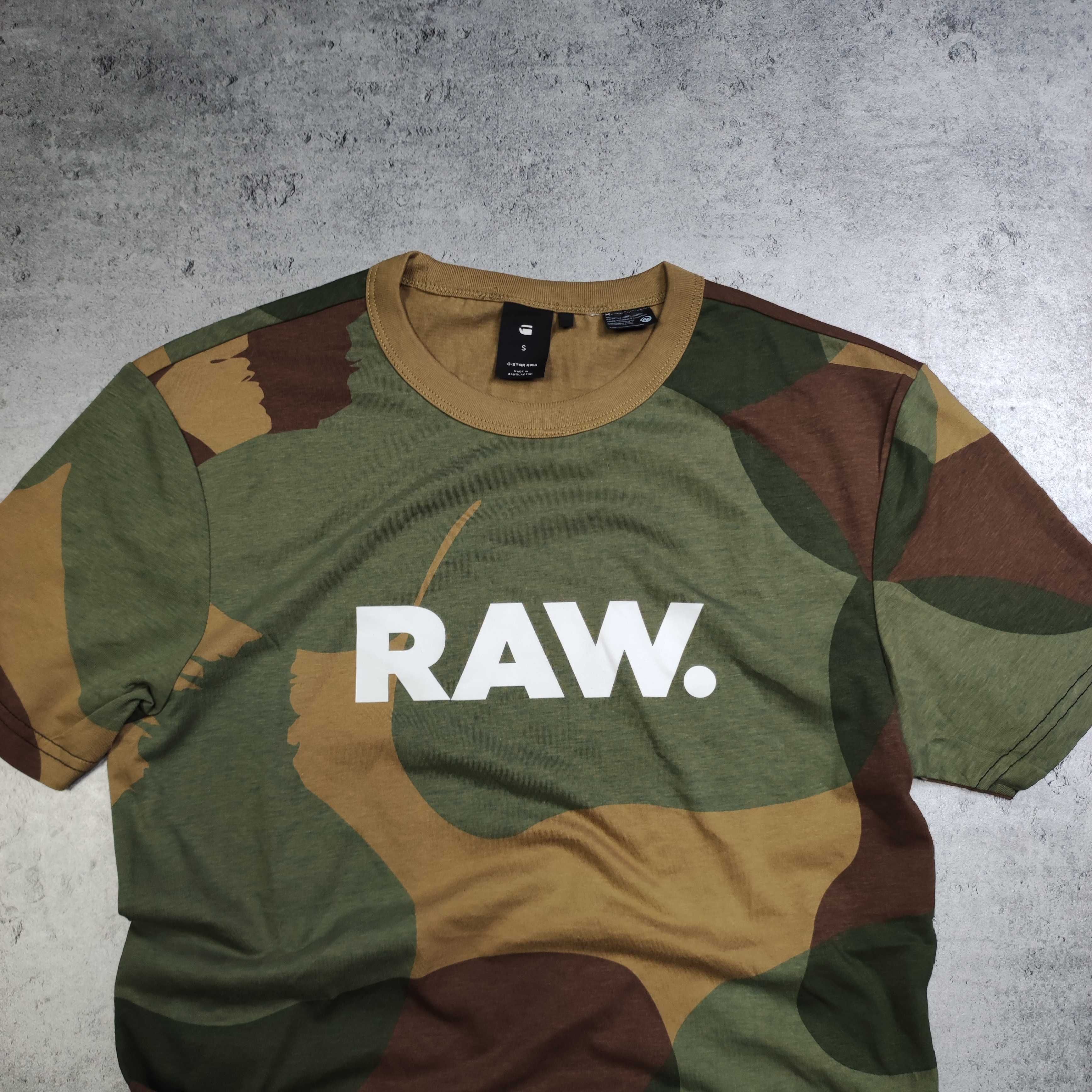 MĘSKA Koszulka PREMIUM bawełna Moro Motyw Military Gstar RAW G-Star