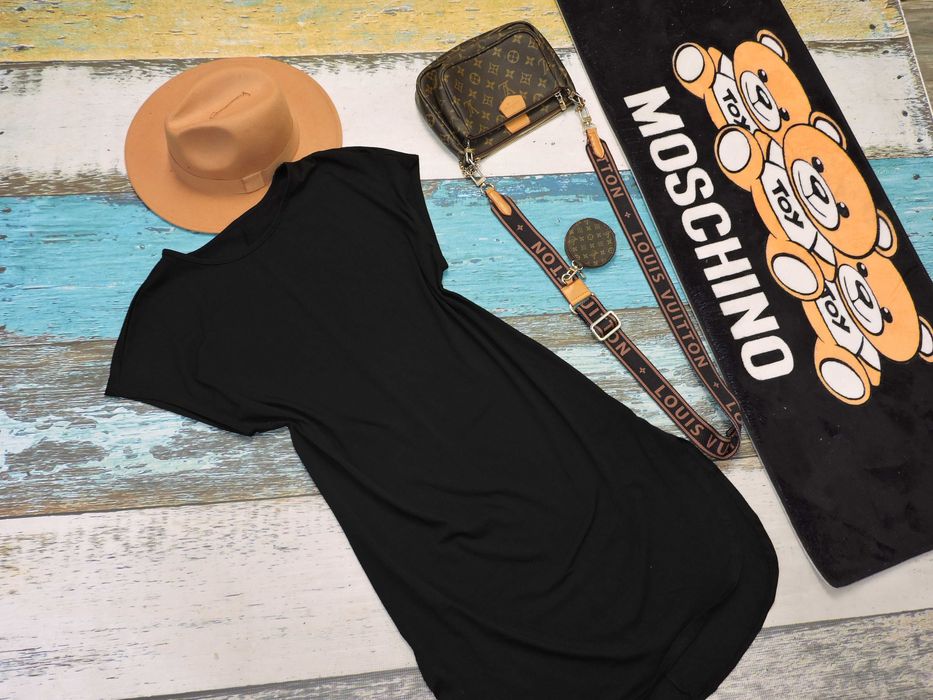 Shein  czarna sukienka basic 40/42