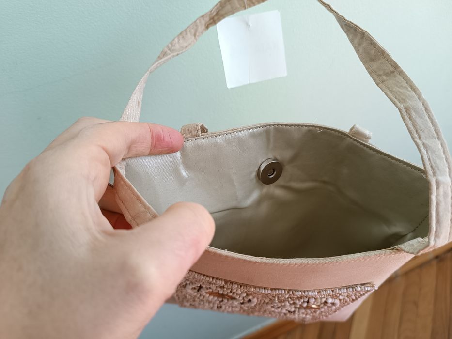 Сумка з тканини з декором, вінтаж, бохо