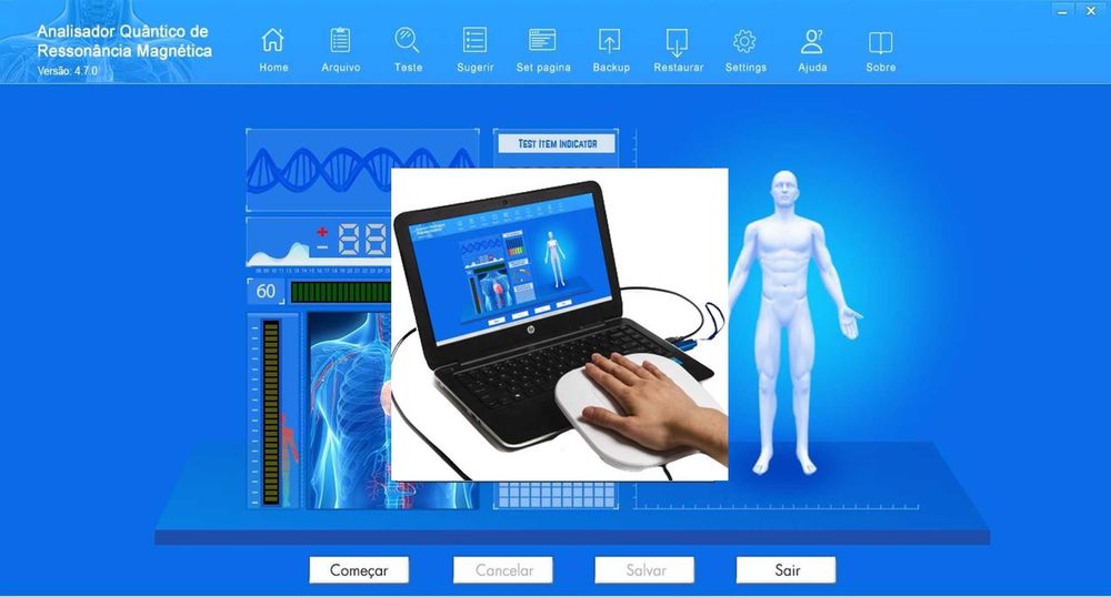 Analisador de Ressonância Magnética Quântica TOUCH NATURALEZA® Tech