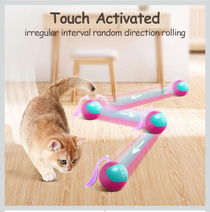 Zestaw interaktywnych piłek Migipaws dla kotów