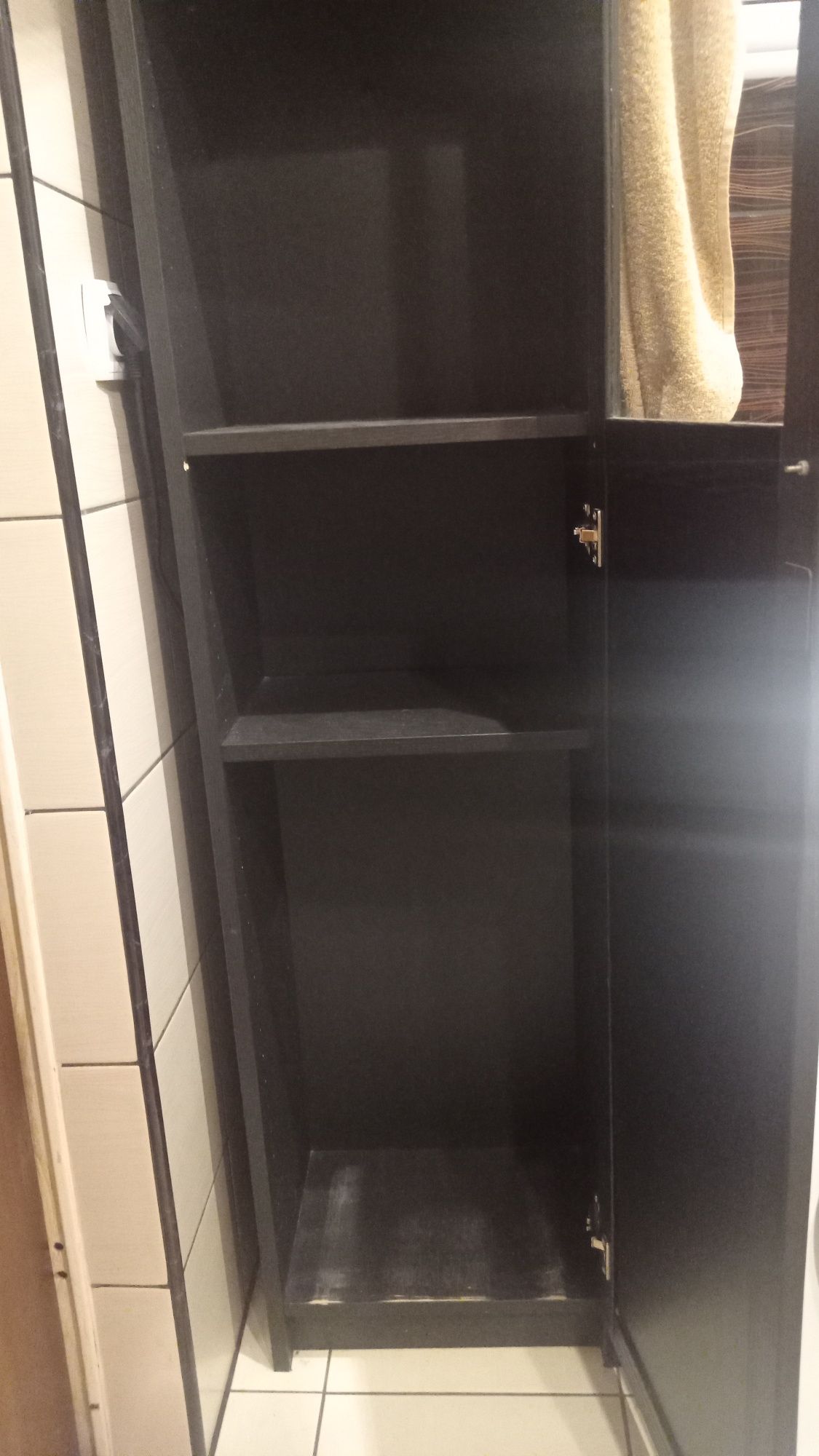 Szafka łazienkowa czarna 200x40x30