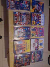 Lote de albuns de cards de futebol