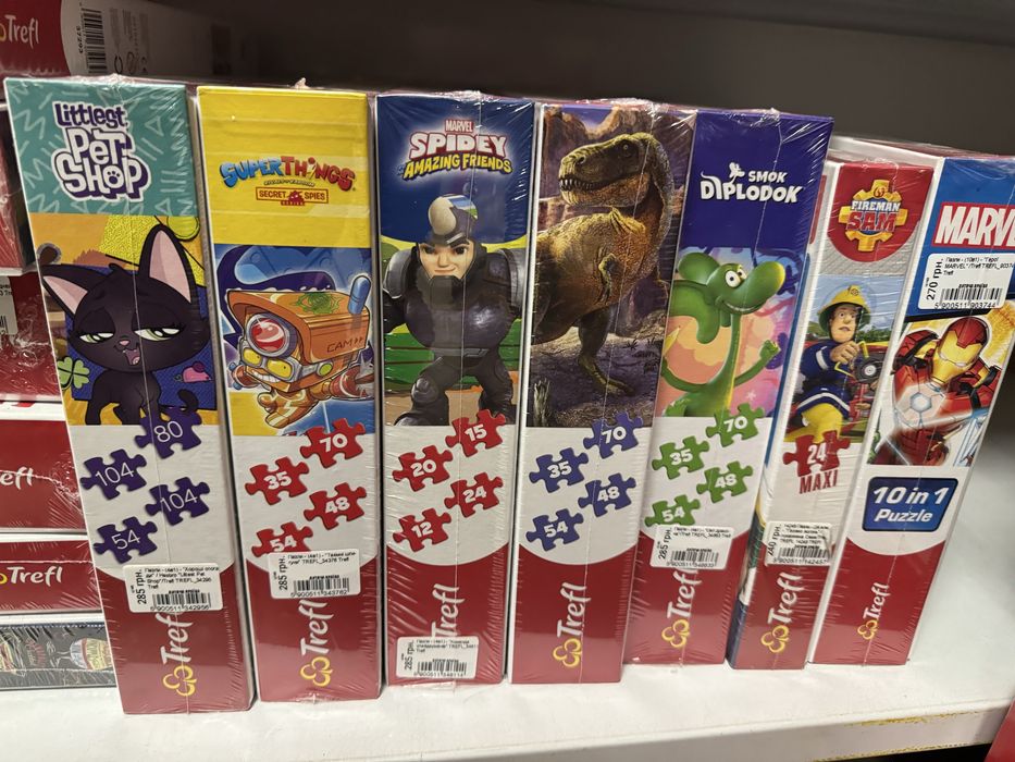 Пазли дитячі Trefl, Dodo мульт.героі,повчальні в асортименті нові.