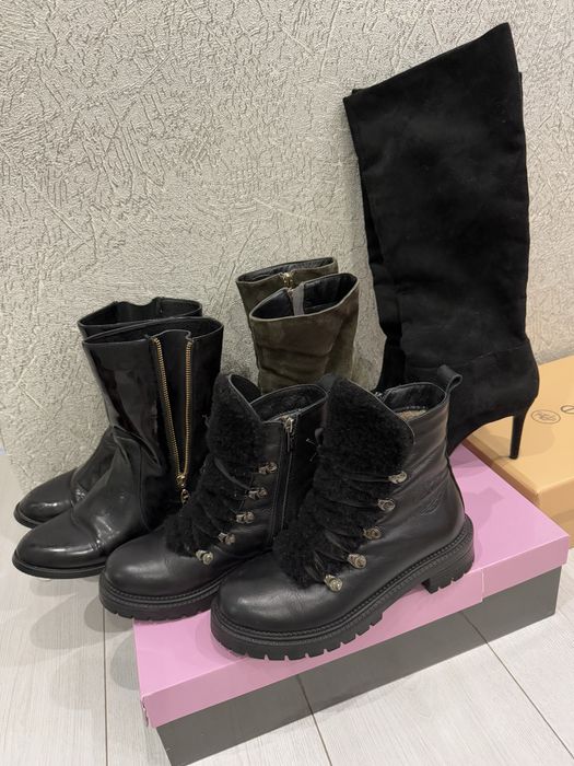 Ботинки, сапожки, размер 35 (кожа)