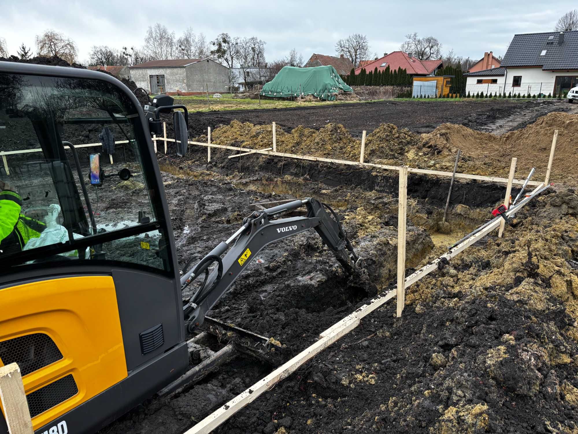 Mini koparka prace ziemne młot do kucia nawodnienia odwodnienia instal