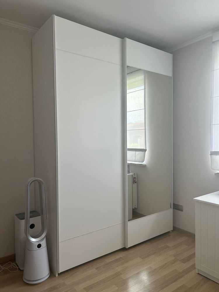 Szafa Max przesuwna z lustrem, Meblik,biała 1700x2500